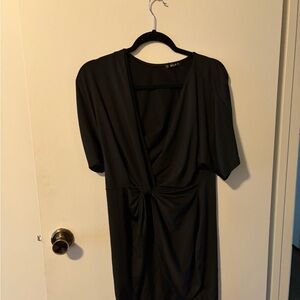 SHEIN Black Midi Dress